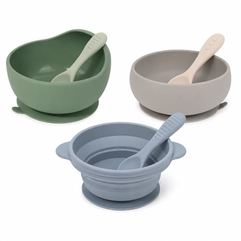 Custom Silicone Bowls & Spoons