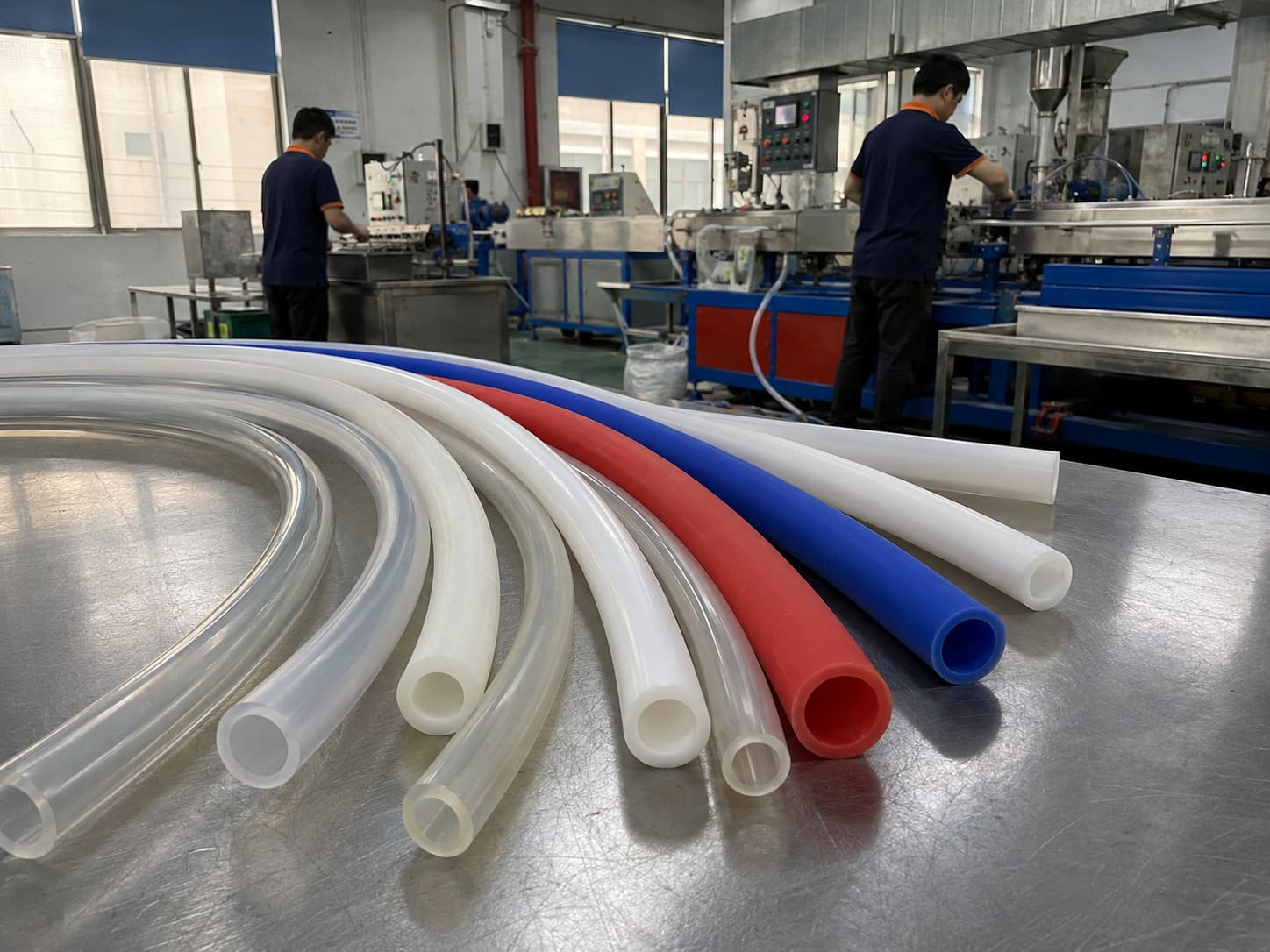 Custom silicone tubes manufactured by Pandasoft -- industrial-grade and application-specific silicone tubing for B2B buyers