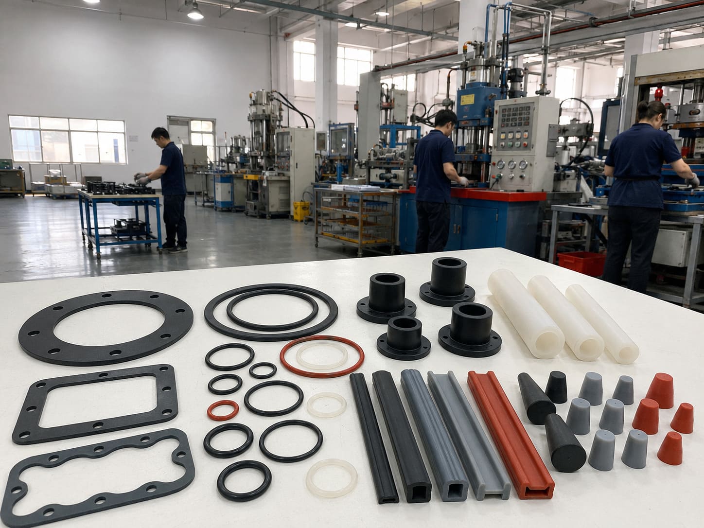Pandasoft silicone manufacturing facility with precision molding equipment