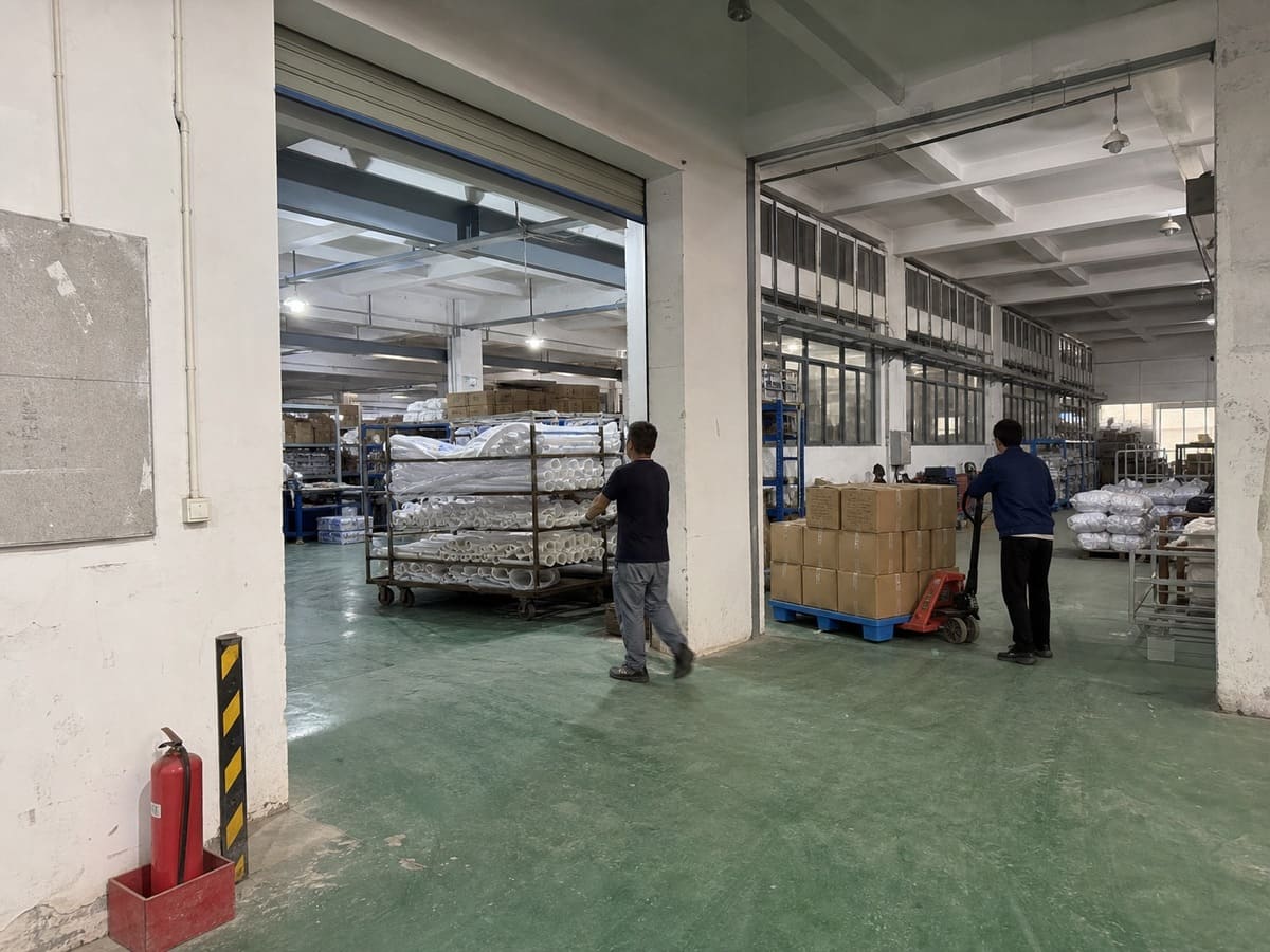 Pandasoft factory exterior -- 16,000+ sqm production facility in China
