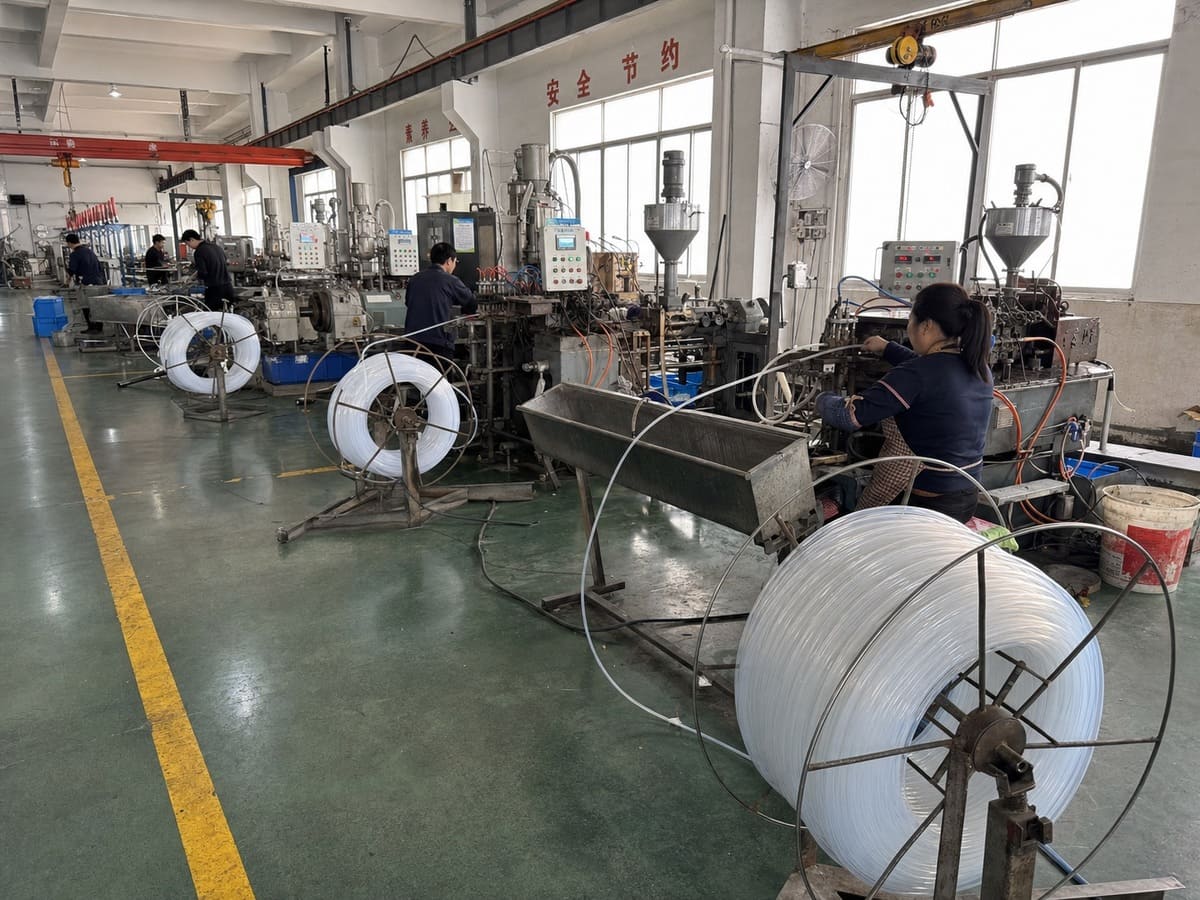 Silicone tube production lines -- 9 active production and assembly lines