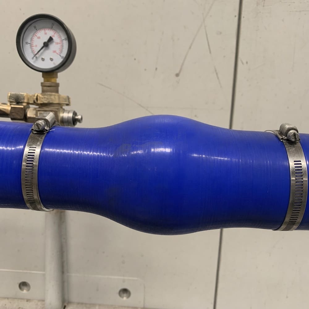 Silicone hose bulging, collapsing or bursting under pressure