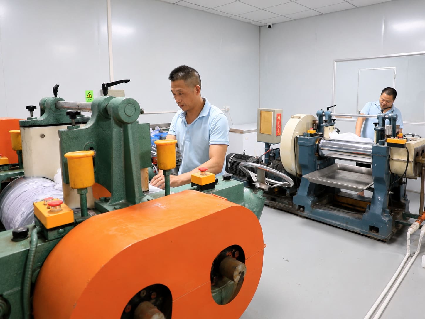 Pandasoft silicone production floor -- 16,000 sqm facility with 9 assembly lines