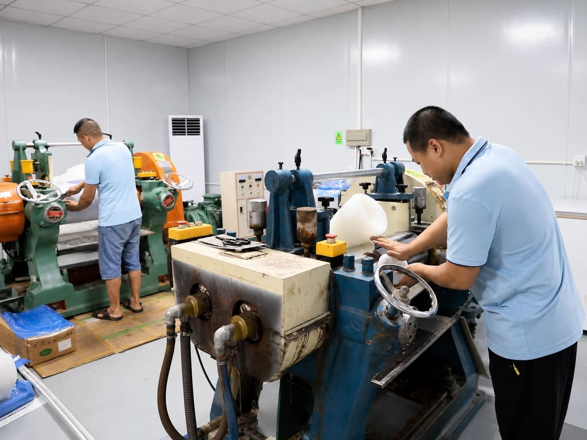 Silicone plug manufacturing workshop