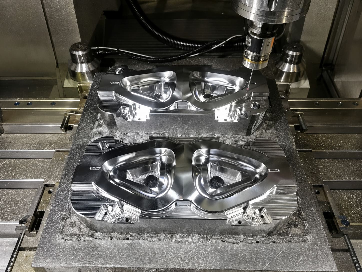 CNC and EDM mold processing workshop for custom silicone mold development