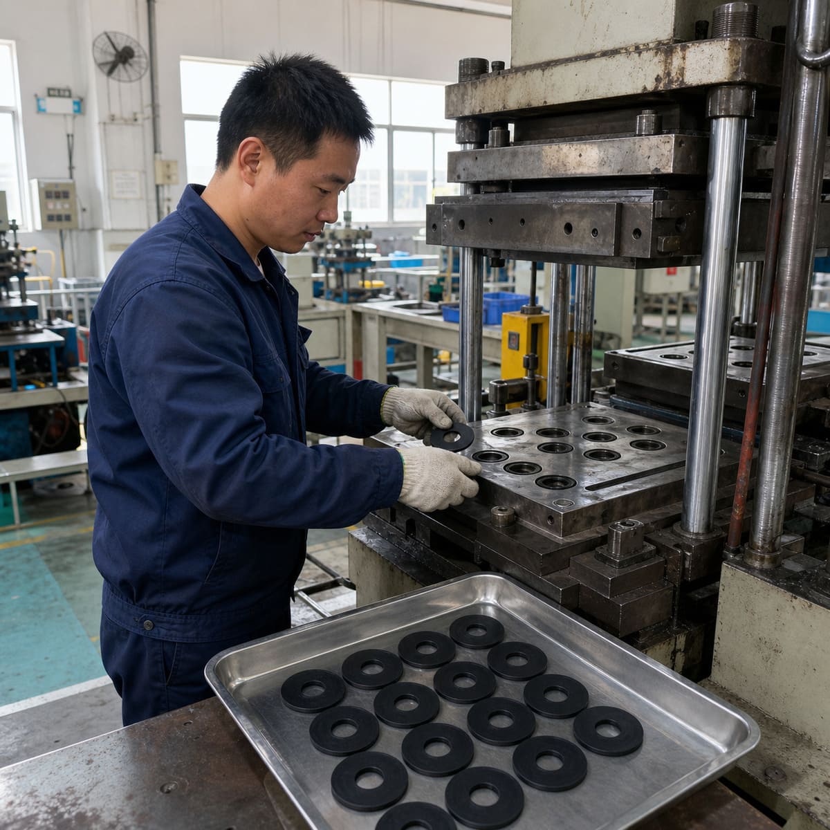 Mass silicone molding process