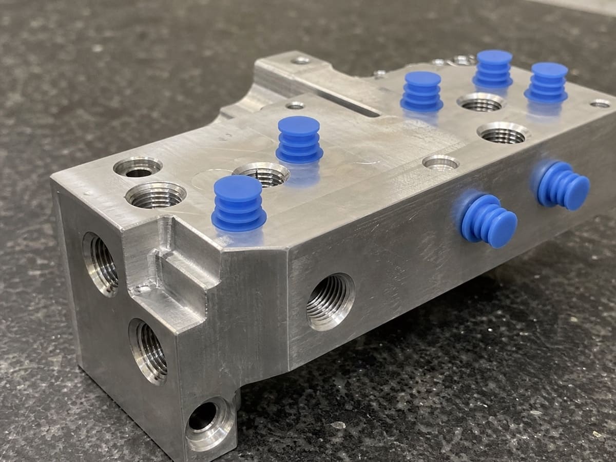 Thread and hole protection application with silicone plugs