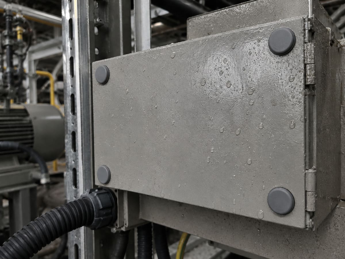 Dust and moisture sealing application with silicone plugs