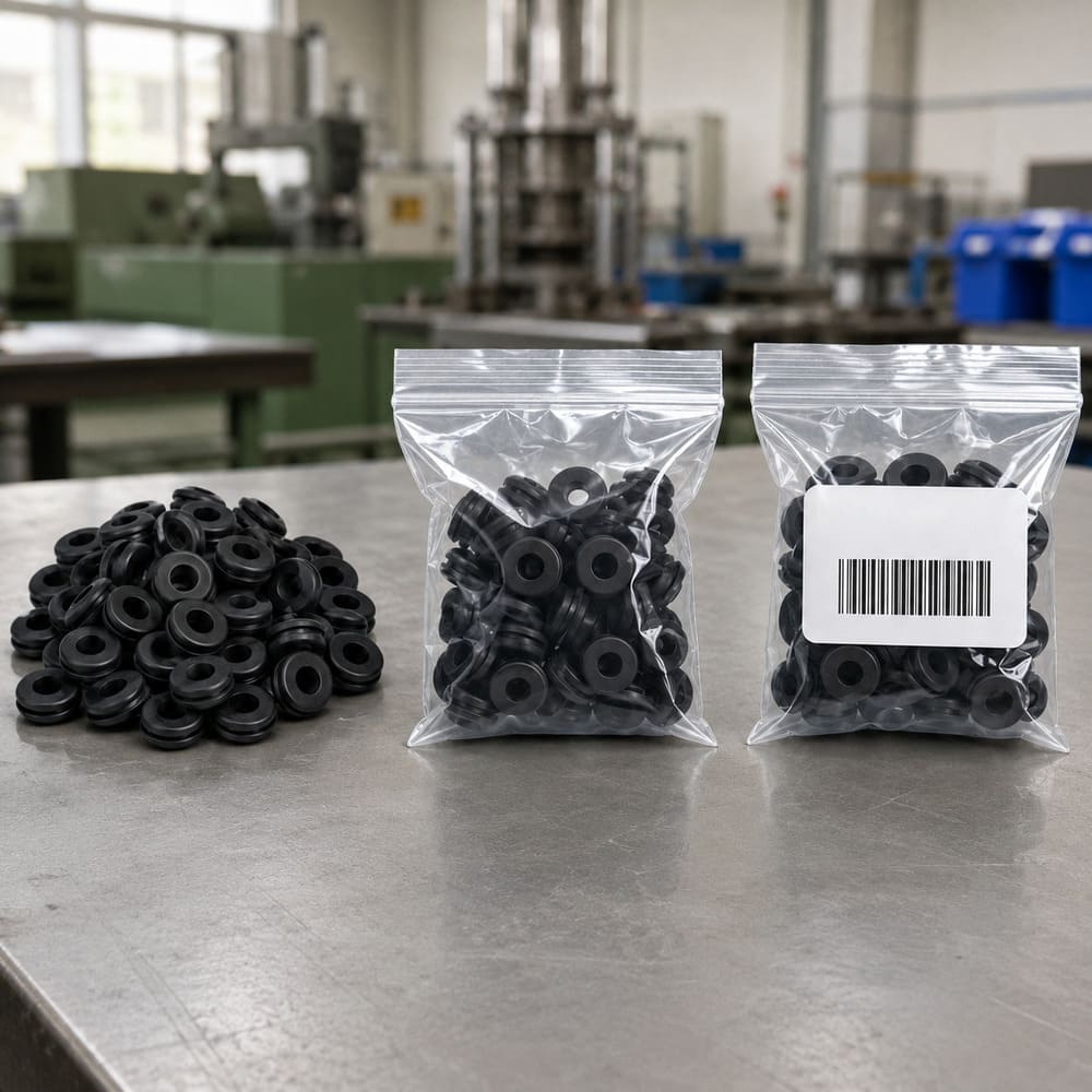 Packaging Options - bulk packaging, bagged parts, labeled packaging, and custom packaging