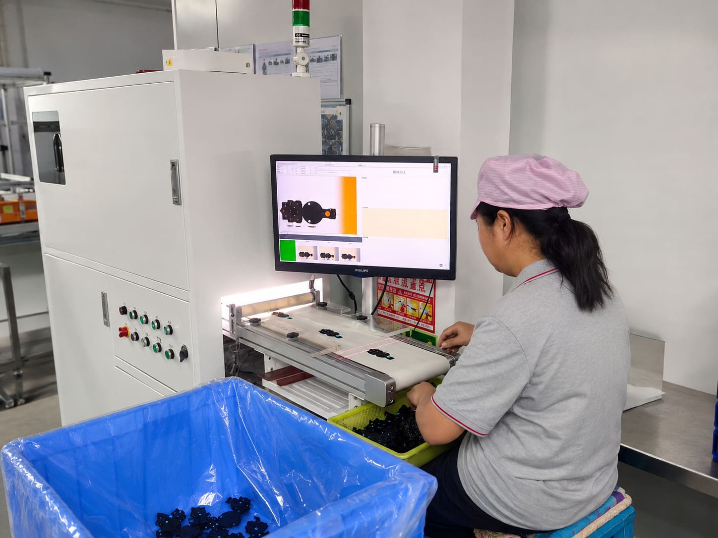 Visual defect inspection and AOI check for silicone products