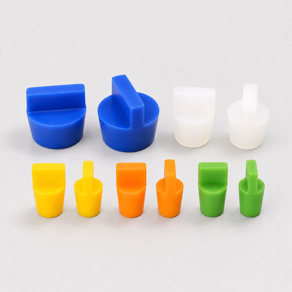 Pull-tab silicone plugs manufactured by Pandasoft