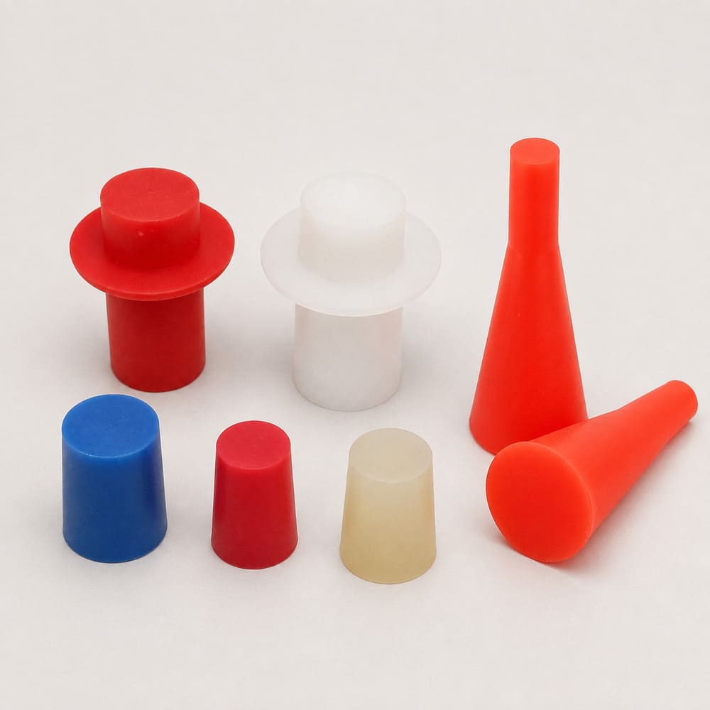 Solid silicone plugs manufactured by Pandasoft