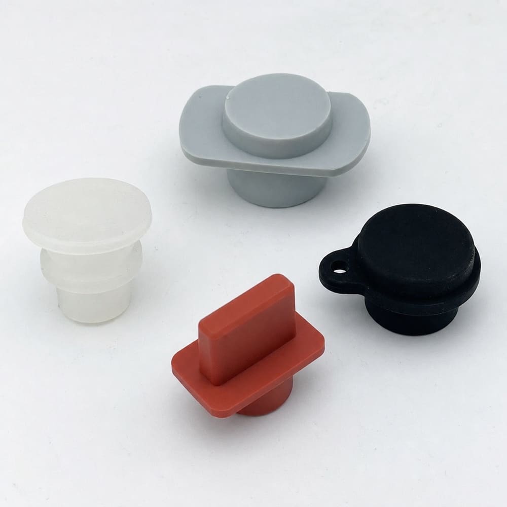Custom molded silicone plugs manufactured by Pandasoft