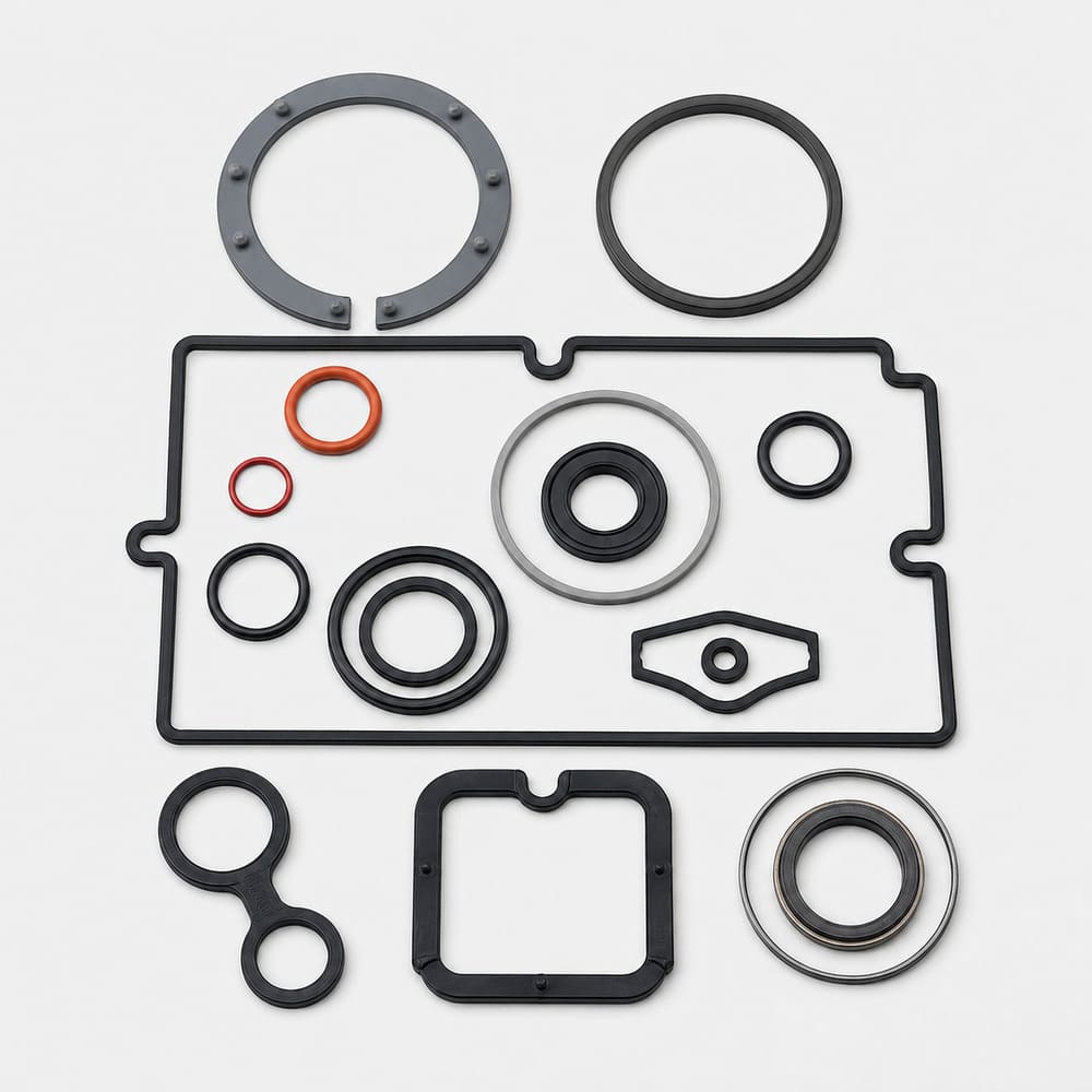 Custom-shaped silicone seals manufactured by Pandasoft