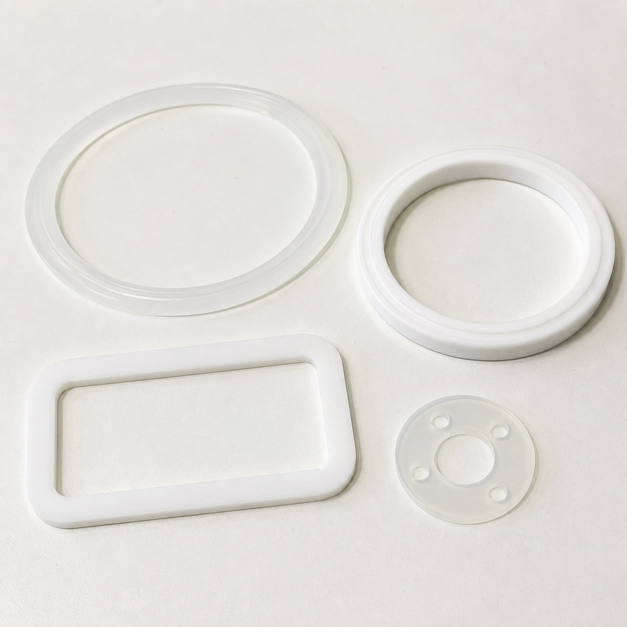Food grade silicone gaskets manufactured by Pandasoft