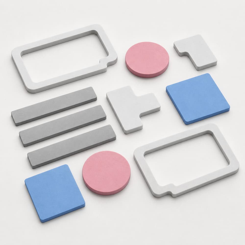 Conductive silicone gaskets manufactured by Pandasoft